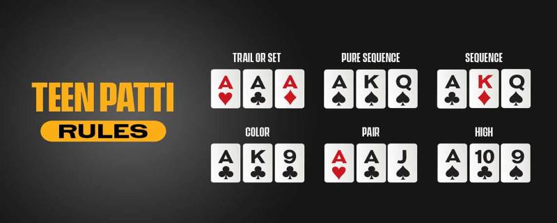 Các kết hợp bài trong Teen Patti