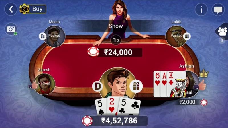 Quy trình chơi Teen Patti
