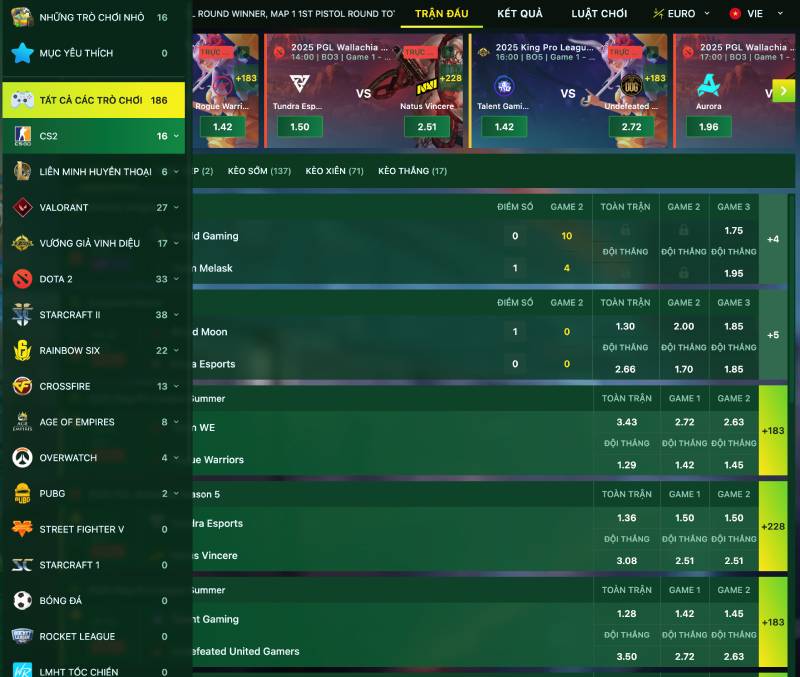 Các thể loại Esport phổ biến tại Fb88