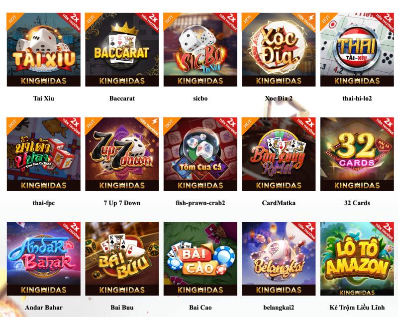 Có luôn game bài KingMidas – phiên bản slot kết hợp bài